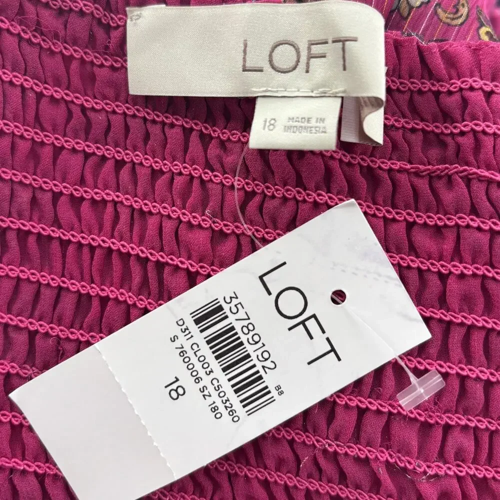 LOFT pink floral